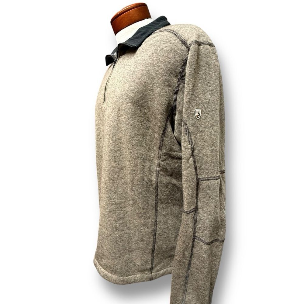 KuhlRevel 1/4 Zip Oatmeal Men's Performance Sweatshirt Activewear Size XL - Picture 7 of 15
